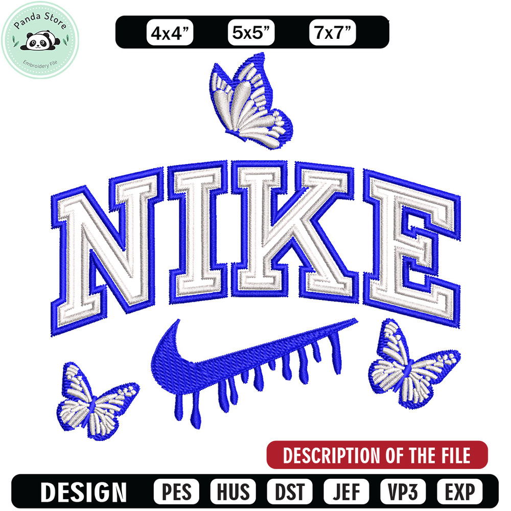 Nike butterfly embroidery design, Butterfly embroidery, Nike design,Embroidery file,Embroidery shirt,Digital download.jpg