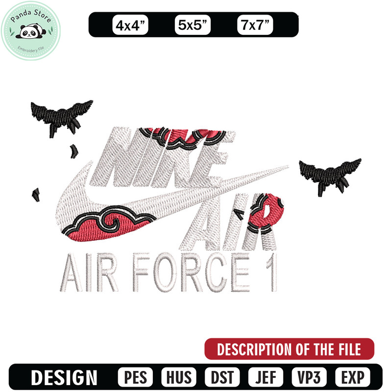 Nike itachi embroidery design, Naruto embroidery, Nike design,Embroidery file,Embroidery shirt,Digital download.jpg