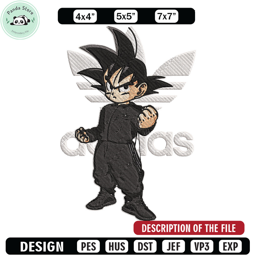 Nike kid goku Embroidery Design, Dragonball Embroidery, Nike Embroidery, Embroidery File, Logo shirt, Digital download.jpg