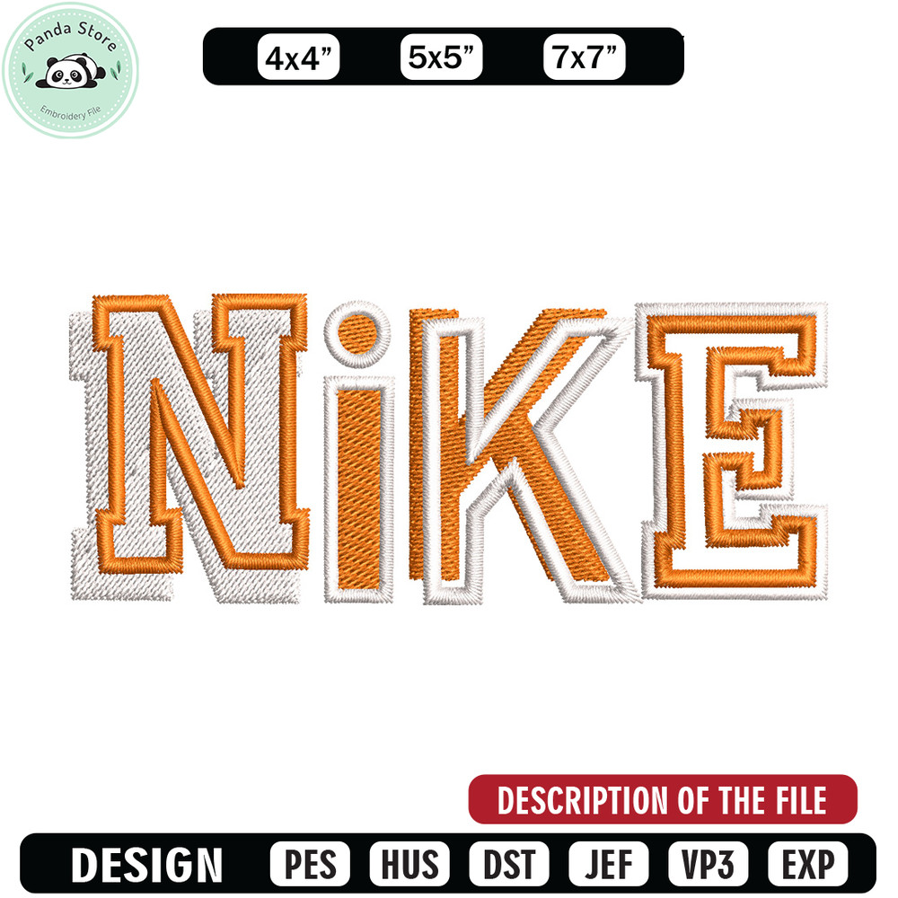 Nike orange logo embroidery design, Nike embroidery, Nike design, Embroidery shirt, Embroidery file,Digital download.jpg