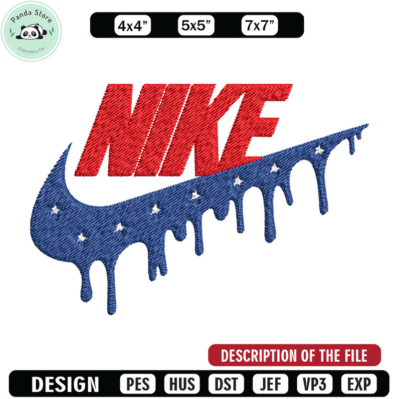 Nike red blue Embroidery Design, Brand Embroidery, Nike Embroidery, Embroidery File, Logo shirt, Digital download.jpg