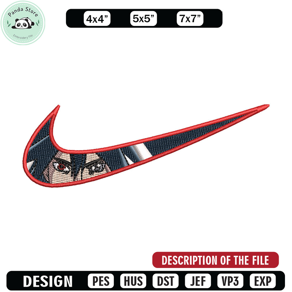 Nike sasuke eyes embroidery design, Naruto embroidery, Nike design, Embroidery shirt, Embroidery file, Digital download.jpg
