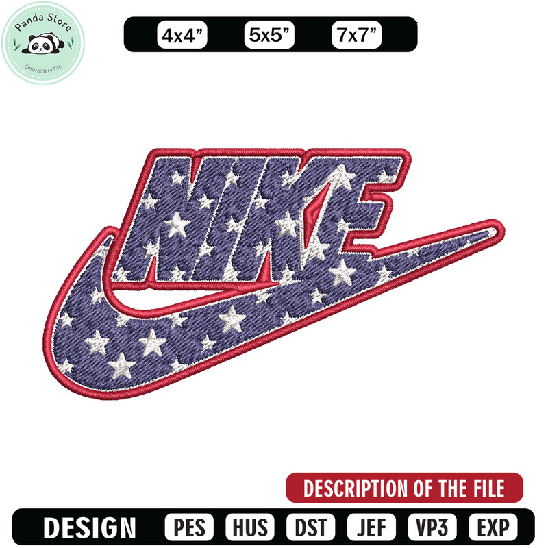 Nike Star Embroidery Design, Brand Embroidery, Nike Embroidery, Embroidery File, Logo shirt,Digital download.jpg