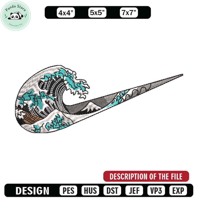 Nike water logo embroidery design, Logo embroidery, Nike design, Embroidery file, logo shirt, Instant download.jpg
