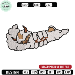 nike x appa embroidery design, avatar cartoon embroidery, nike design, cartoon design, cartoon shirt, digital download