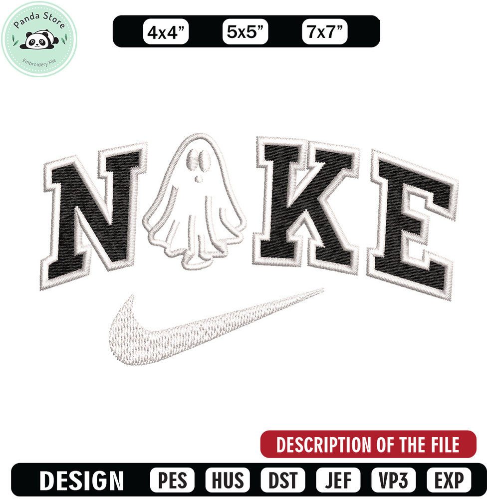 Nike x ghost embroidery design, Ghost embroidery, Nike design, Embroidery shirt, Embroidery file,Digital download.jpg