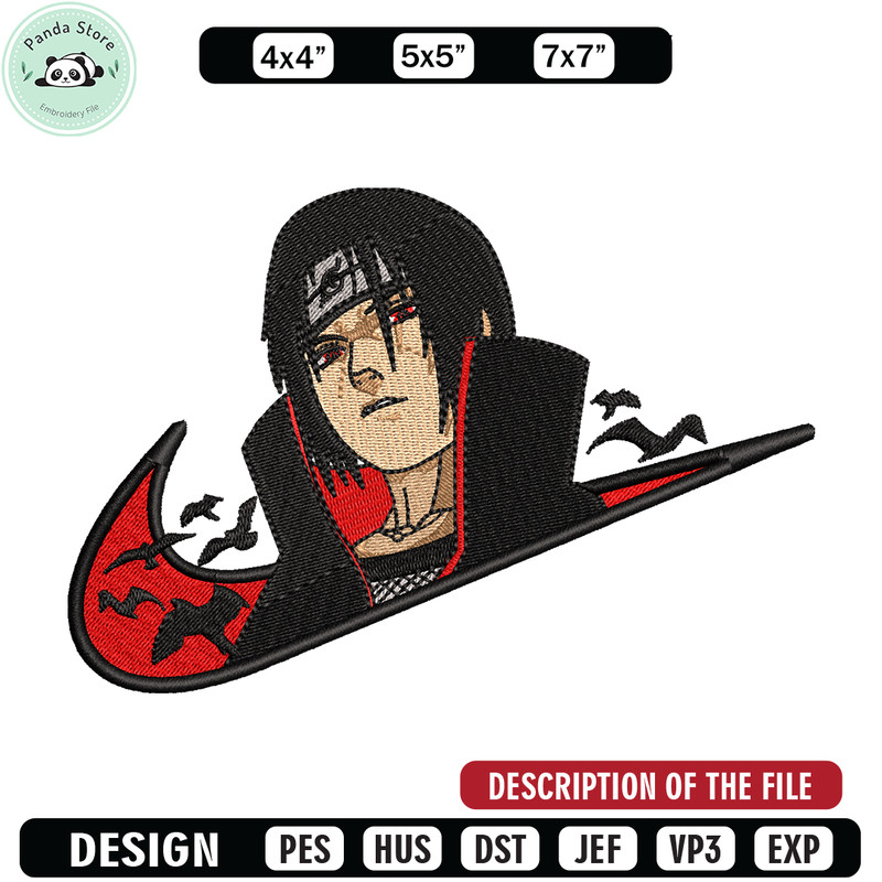 Nike x Itachi V embroidery design, Naruto embroidery, Nike design, anime design, anime shirt, Digital download.jpg
