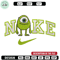 Nike x mike embroidery design, Disney monster embroidery, Nike design,Embroidery file,Embroidery shirt,Digital download.jpg