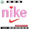 Nike x pink embroidery design, Nike embroidery, Nike design, Embroidery shirt, Embroidery file, Digital download.jpg