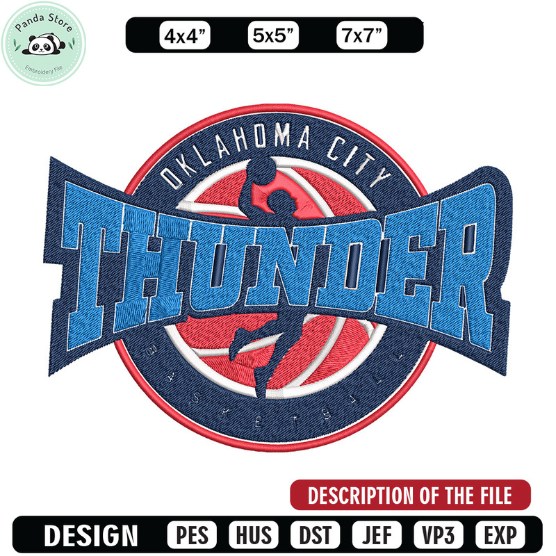 Oklahoma City Thunder logo embroidery design,NBA embroidery, Sport embroidery, Embroidery design, Logo sport embroidery.jpg