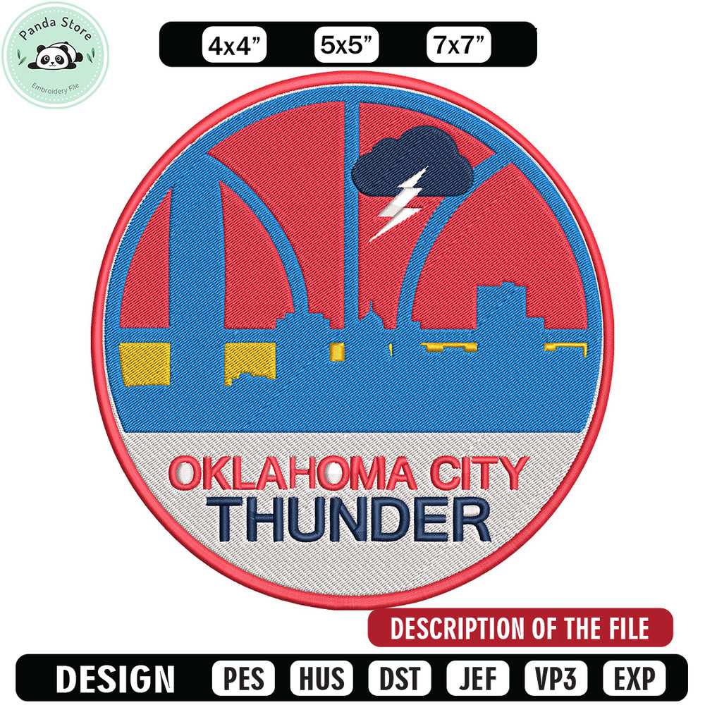 Oklahoma City Thunder logo embroidery design,NBA embroidery,Sport embroidery,Embroidery design, Logo sport embroidery.jpg