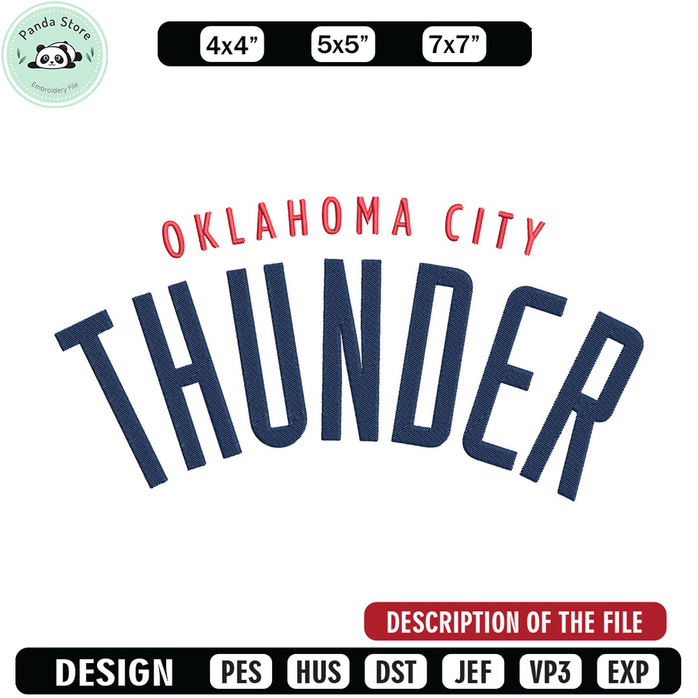 Oklahoma Thunder logo embroidery design, NBA embroidery, Sport embroidery, Embroidery design, Logo sport embroidery.jpg