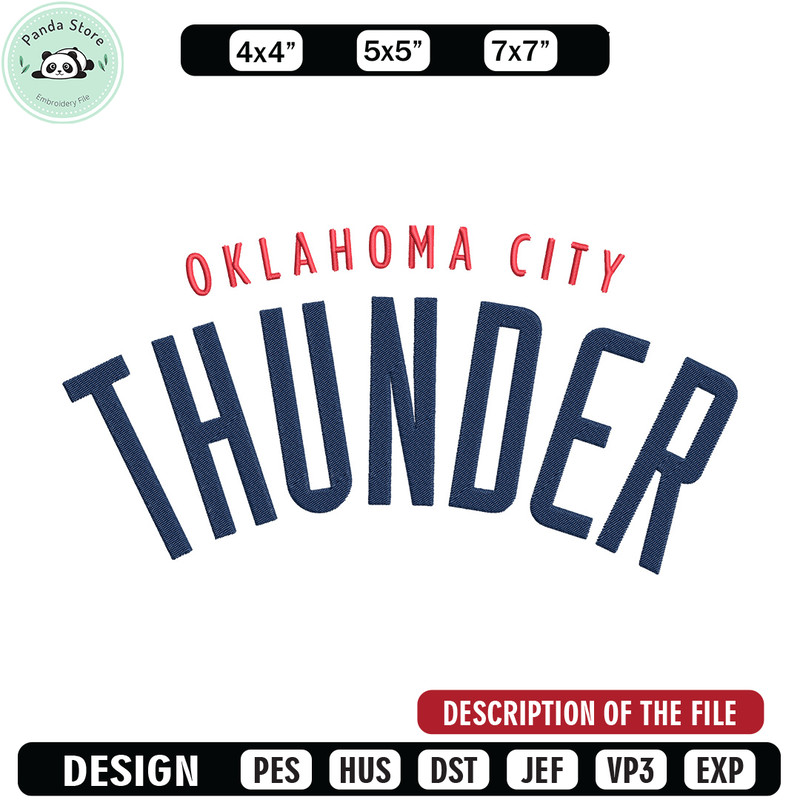 Oklahoma Thunder logo embroidery design, NBA embroidery, Sport embroidery, Embroidery design, Logo sport embroidery.jpg