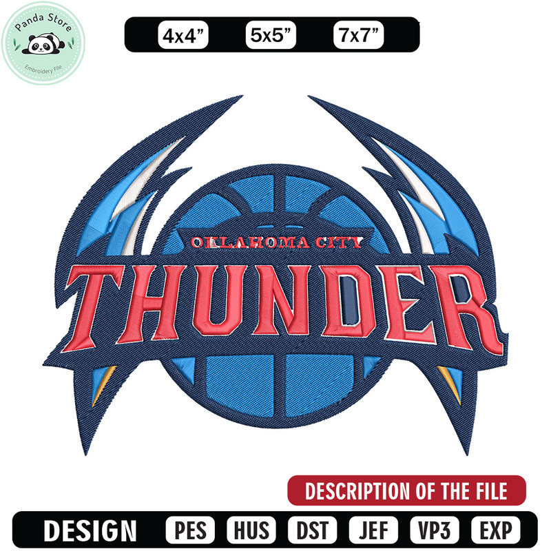 Oklahoma Thunder logo embroidery design,NBA embroidery,Sport embroidery,Embroidery design, Logo sport embroidery.jpg