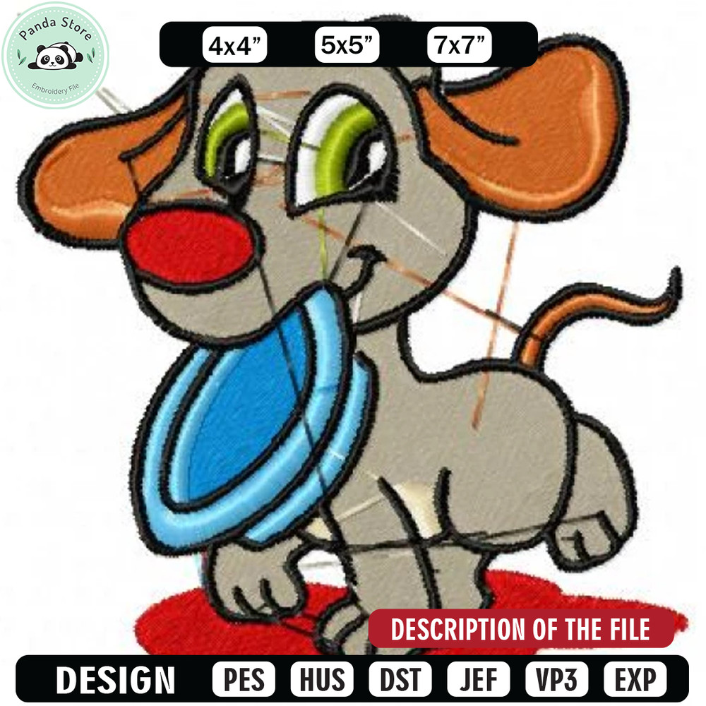 Player puppy embroidery design, Embroidery design, Sale design, Embroidered shirt, Animal Embroidered, digital download.jpg