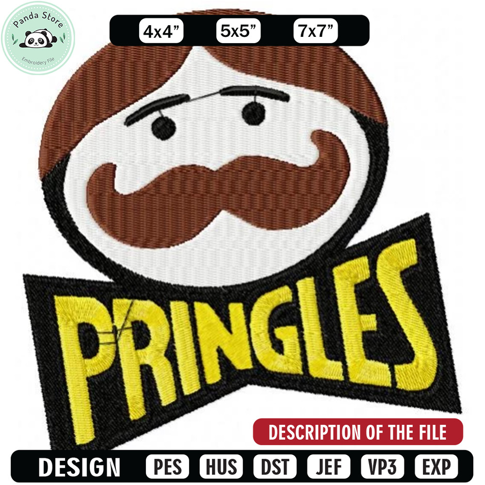 Pringles logo embroidery design, Logo embroidery, Embroidered shirt, Logo shirt, Logo design, digital download.jpg