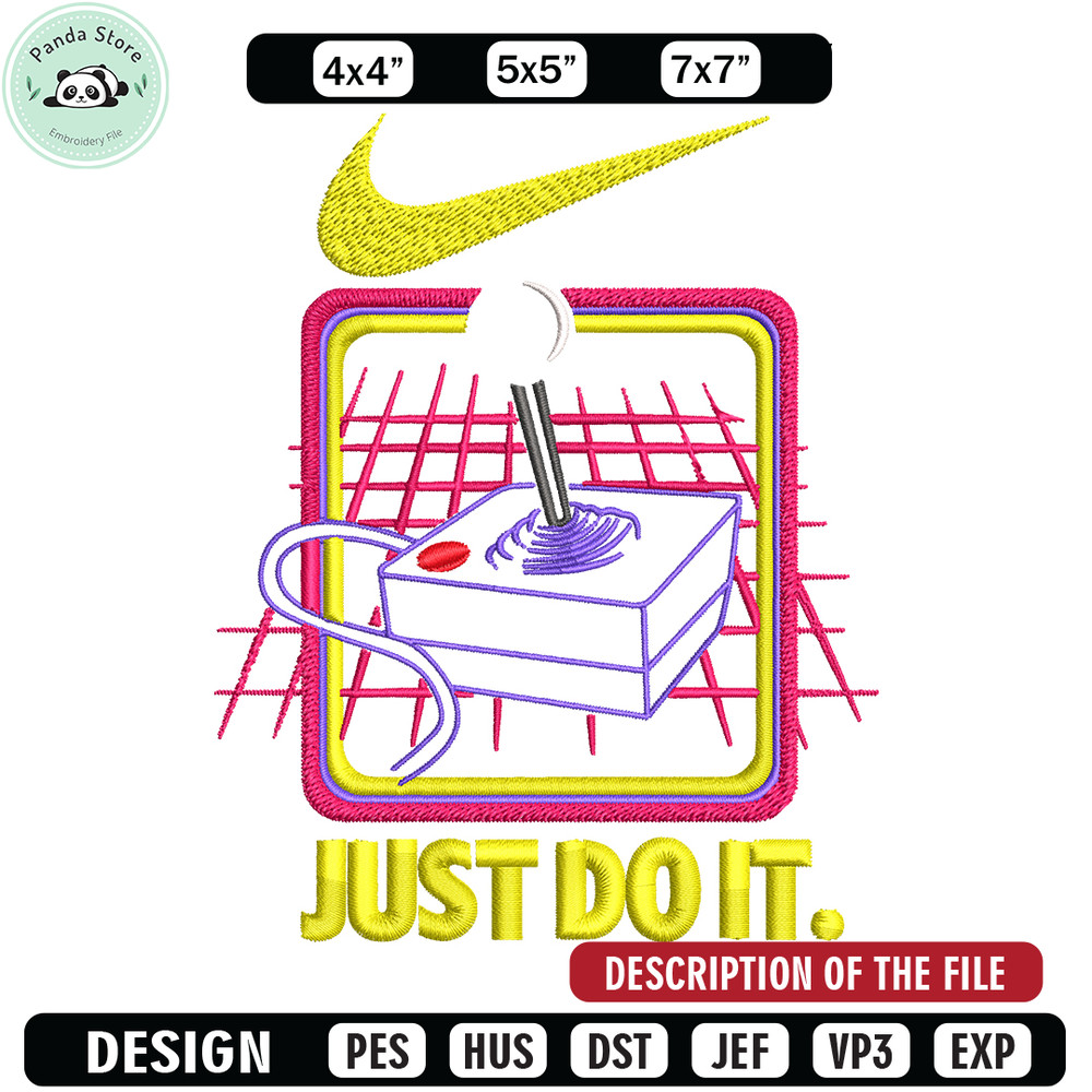Retro nostalgia game Nike Embroidery design, logo Embroidery, Nike design, Embroidery file, logo shirt, Instant download.jpg