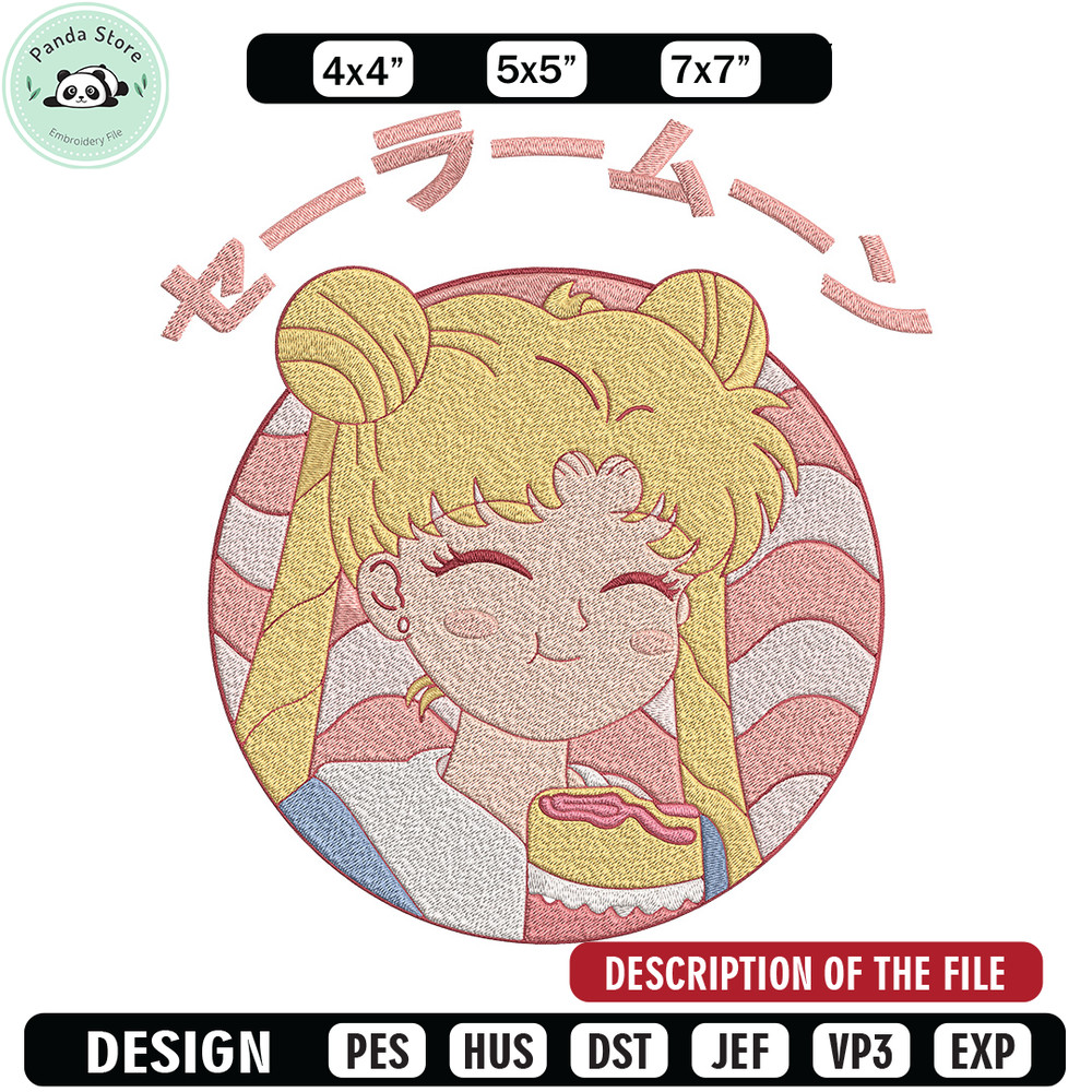 Sailor Moon cute Embroidery Design, Sailor Moon Embroidery,Embroidery File,Anime Embroidery,Anime shirt,Digital download.jpg