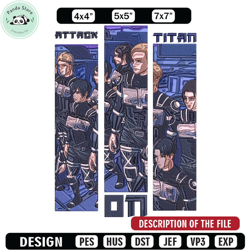 Sentinel Force Embroidery Design, Aot Embroidery, Embroidery File, Anime Embroidery, Anime shirt, Digital download.jpg