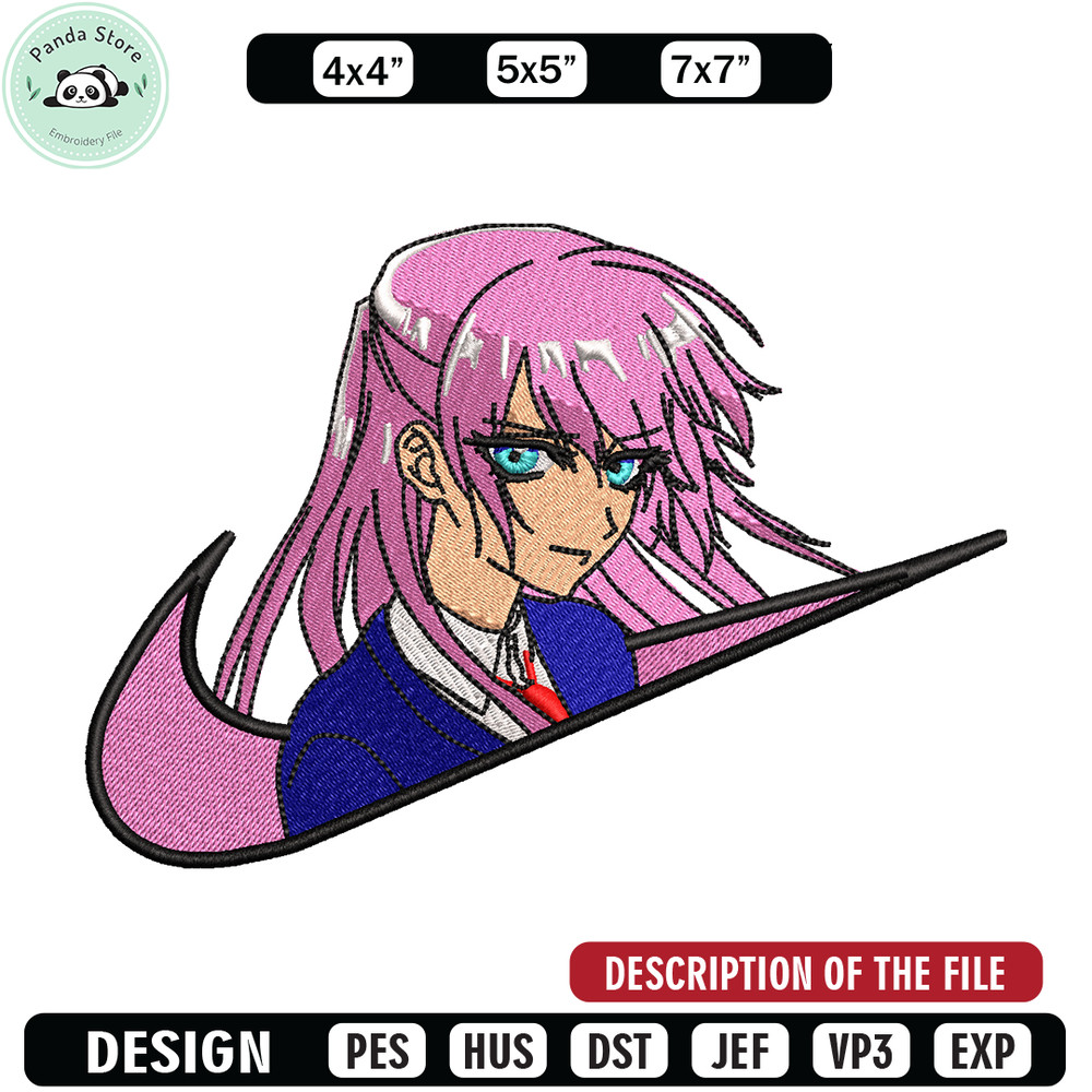 Shikimori san Nike embroidery design, Shikimori san embroidery, nike design, anime design, anime shirt, Digital download.jpg