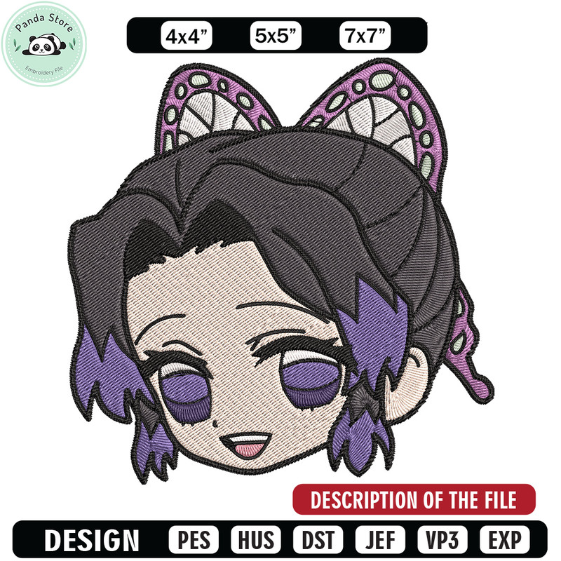 Shinobu sticker Embroidery Design, Demon slayer Embroidery, Embroidery File, Anime Embroidery, Digital download.jpg