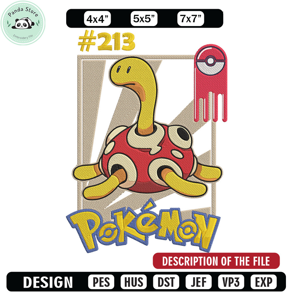 Shuckle Embroidery Design, Pokemon Embroidery, Embroidery File, Anime Embroidery, Anime shirt, Digital download.jpg