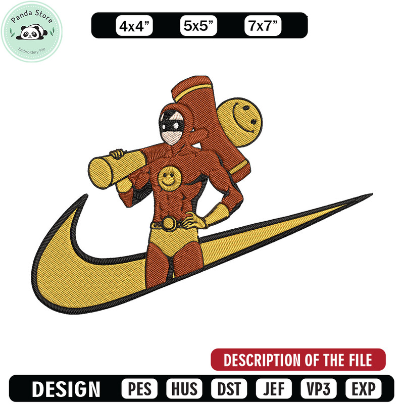 Smile Man Embroidery Design, One punch man Embroidery, Embroidery File, Nike Embroidery, Anime shirt,Digital download.jpg