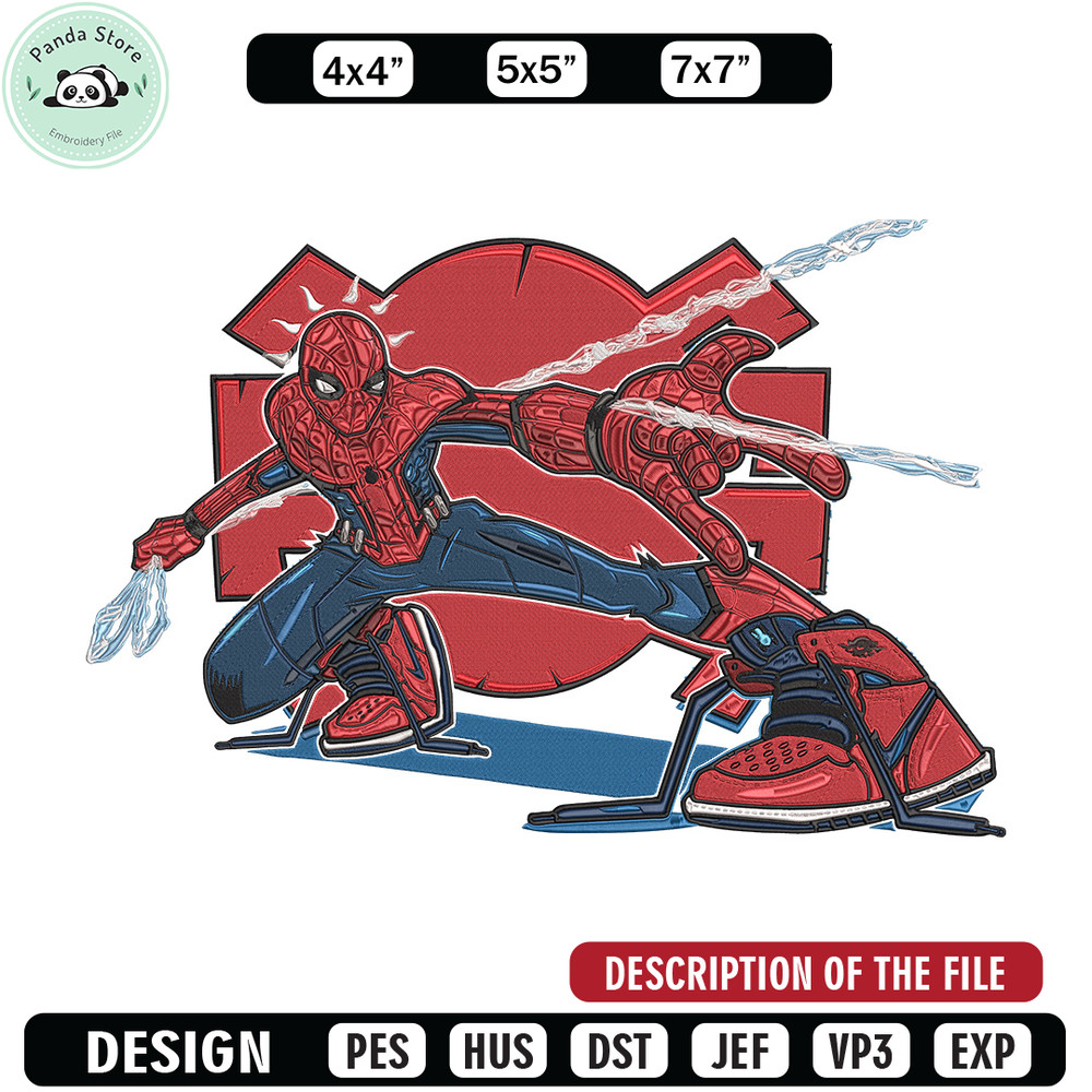 Spiderman poster Embroidery Design, Spiderman Embroidery, Embroidery File, Anime Embroidery,Anime shirt,Digital download.jpg