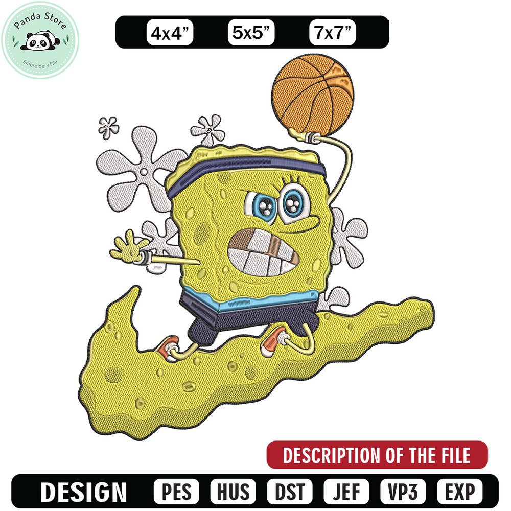 Spongebob nike Embroidery Design, Spongebob Embroidery, Embroidery File, Nike Embroidery, Anime shirt, Digital download.jpg