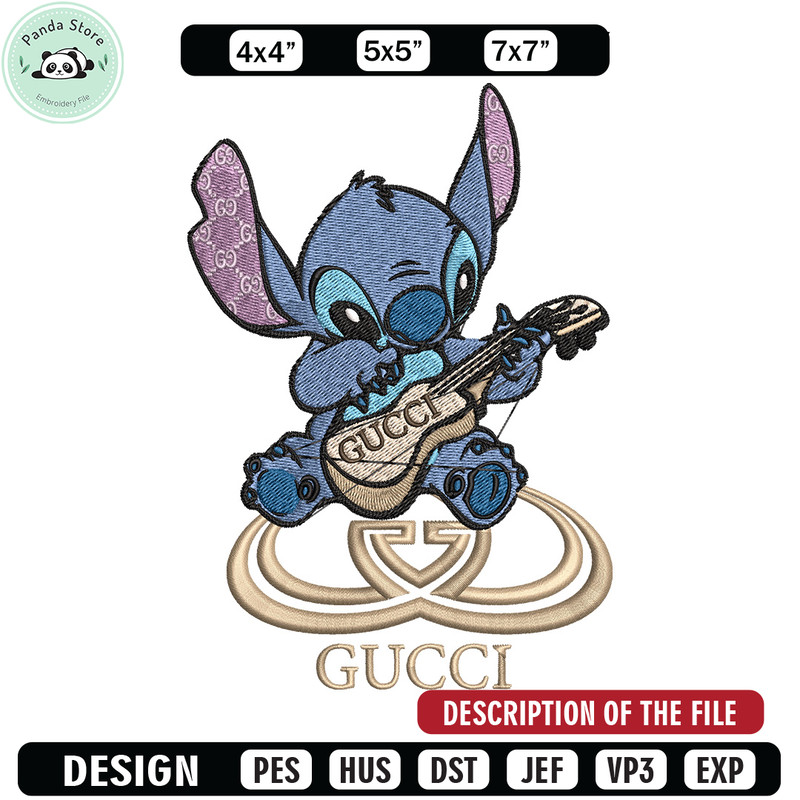 Stitch gucci Embroidery Design, Gucci Embroidery, Embroidery File, Logo shirt, Sport Embroidery, Digital download.jpg