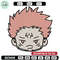 Sukuna chibi Embroidery Design, Jujutsu Embroidery, Embroidery File, Anime Embroidery, Anime shirt, Digital download.jpg