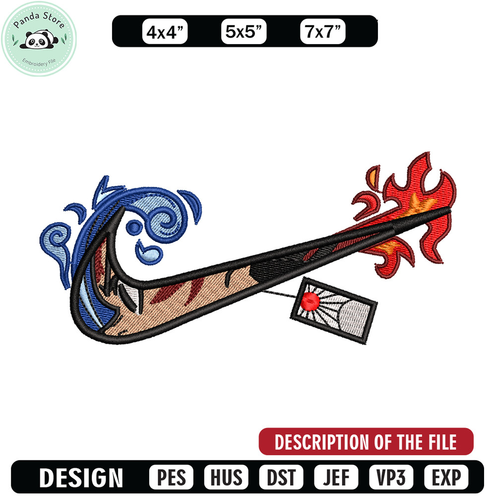Tanjiro nike embroidery design, Kimetsu no Yaiba embroidery, nike design, anime shirt, digital download.jpg