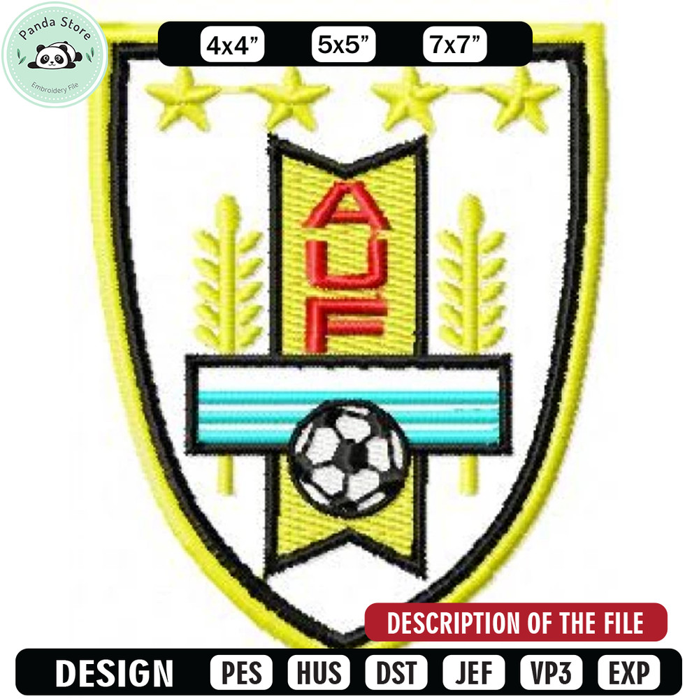 Uruguay logo embroidery design, Embroidery design, Sale design, Embroidered shirt, Logo Embroidered, digital download.jpg