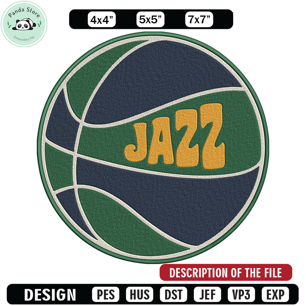 Utah Jazz logo embroidery design, NBA embroidery, Sport embroidery,Embroidery design,Logo sport embroidery.jpg