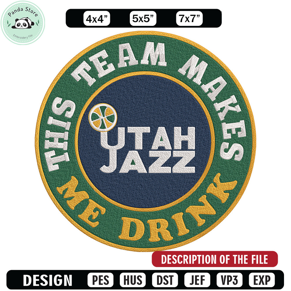 Utah Jazz logo embroidery design, NBA embroidery,Sport embroidery,Embroidery design, Logo sport embroidery 1.jpg