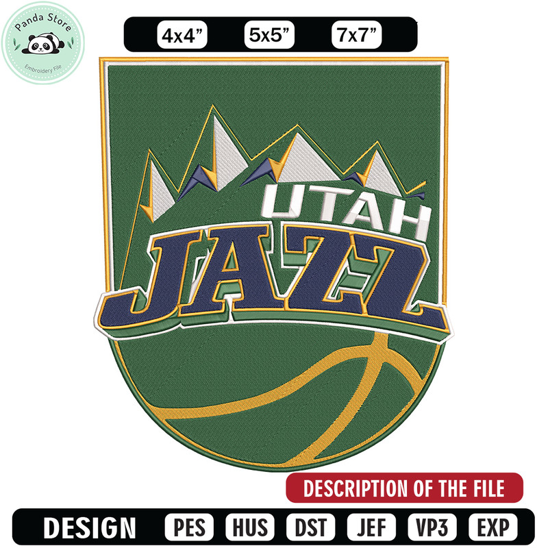 Utah Jazz logo embroidery design,NBA embroidery,Sport embroidery, Embroidery design, Logo sport embroidery.jpg