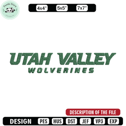 utah valley university embroidery design, ncaa embroidery, sport embroidery, logo sport embroidery, embroidery design