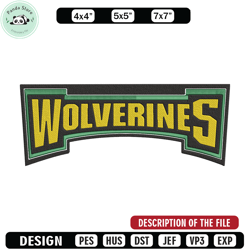 utah valley wolverines logo embroidery design, ncaa embroidery, embroidery design,logo sport embroidery,sport embroidery