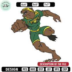 utah valley wolverines logo embroidery design,ncaa embroidery,sport embroidery,logo sport embroidery,embroidery design