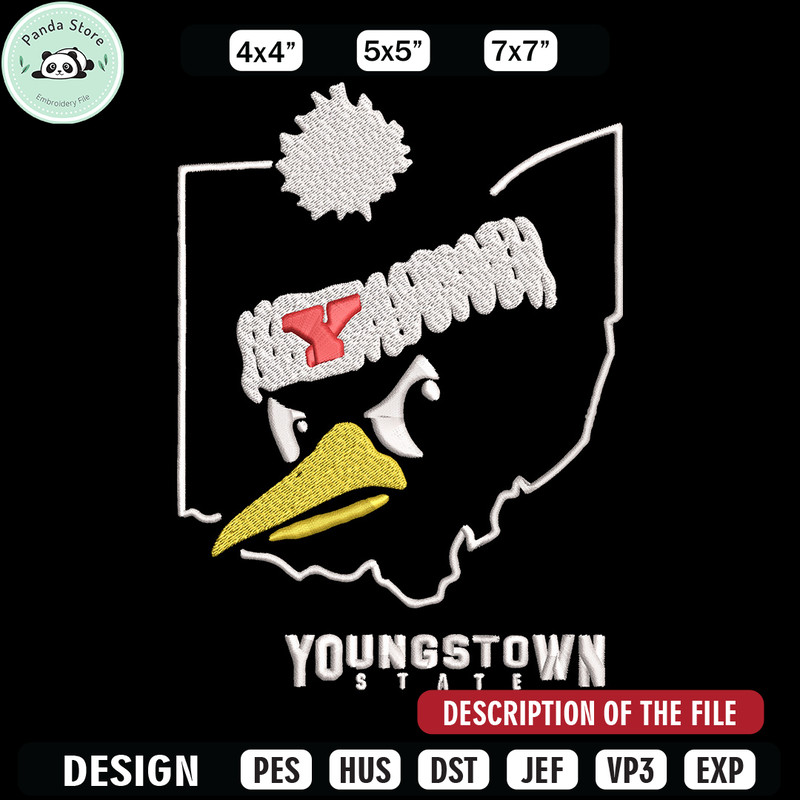 Youngstown State logo embroidery design, Sport embroidery, logo sport embroidery,Embroidery design, NCAA embroidery.jpg