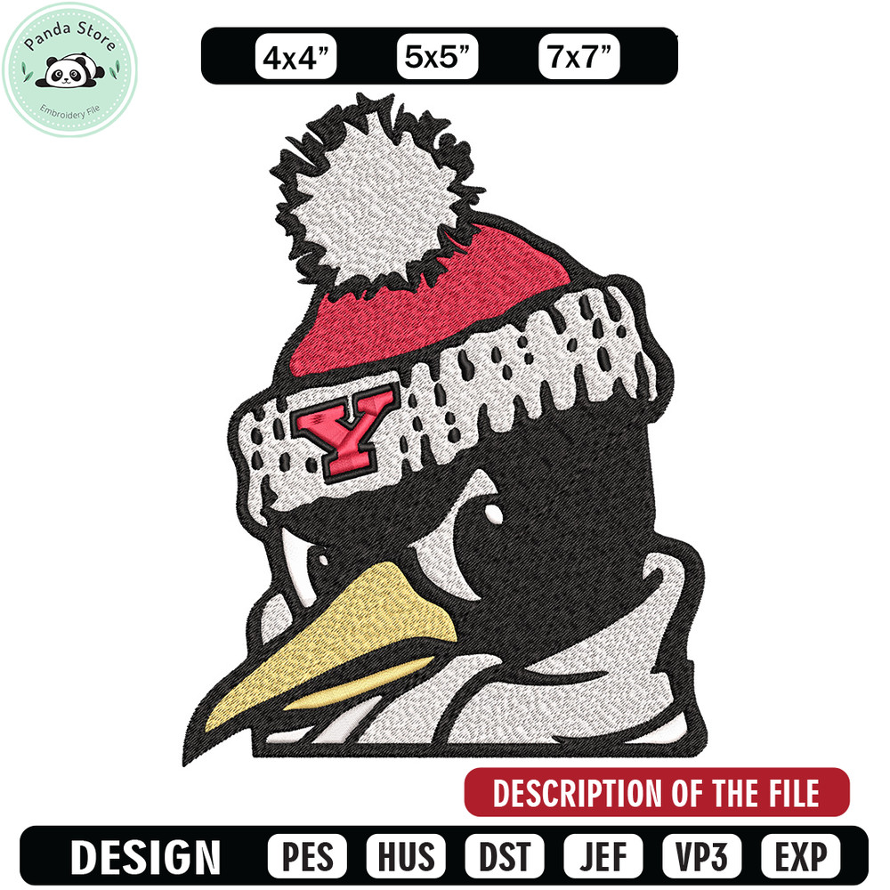 Youngstown State logo embroidery design,NCAA embroidery,Sport embroidery, logo sport embroidery,Embroidery design.jpg