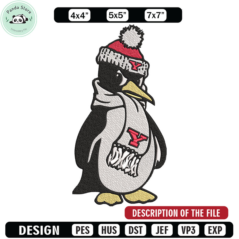 Youngstown State mascot embroidery design,NCAA embroidery, Sport embroidery,logo sport embroidery,Embroidery design.jpg