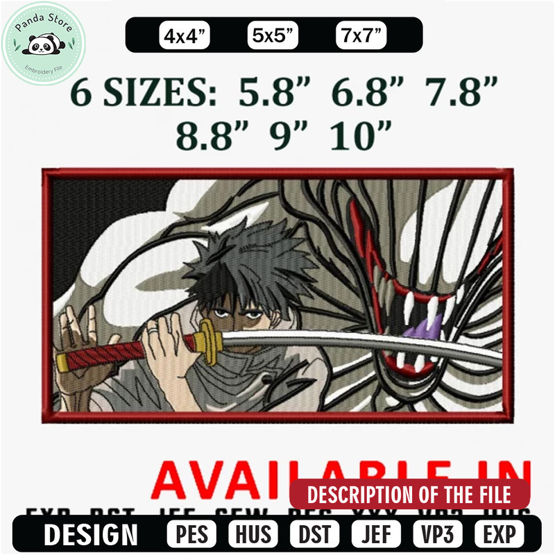 Yuta and rikka embroidery design, Anime Embroidery, Anime shirt, Anime design, Embroidered shirt, digital download.jpg