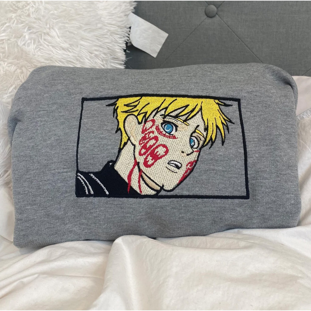 Armin Embroidered Crewneck, Attack on Titan Embroidered Sweatshirt, Inspired Embroidered Manga Anime Hoodie.jpg
