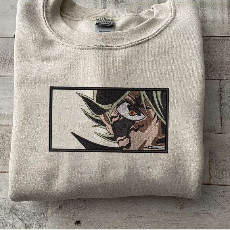 Asta Embroidered Crewneck, Black Clover Embroidered Sweatshirt, Inspired Embroidered Manga Anime Hoodie.jpg