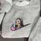 Nezuko Nike Embroidered Crewneck, Demon Slayer Embroidered Sweatshirt, Inspired Embroidered Manga Anime Hoodie.jpg
