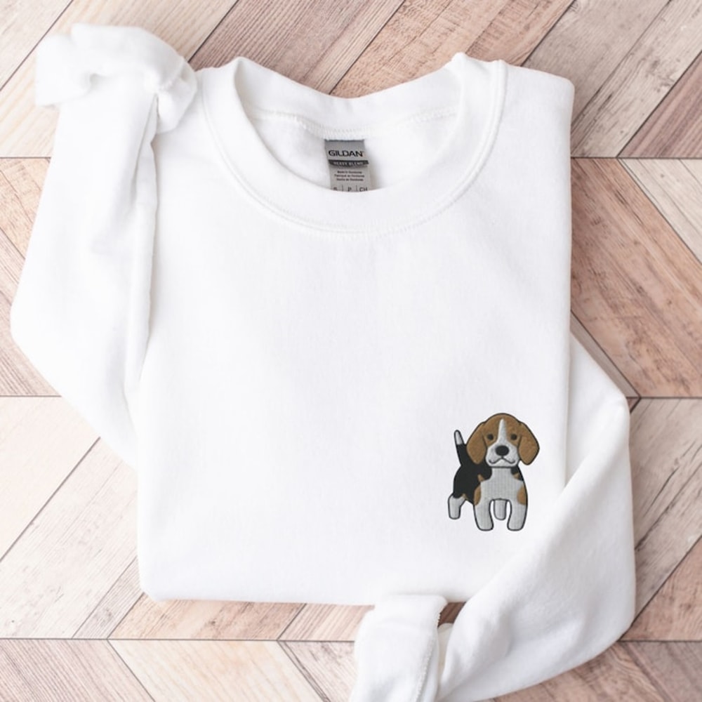 Beagle Embroidered Shirt, Beagle Sweatshirt, Beagle Jumper, Beagle Embroidery Crewneck, Beagle Mom Gifts, Beagles, Beagle Puppy, Beagle Mama.jpg
