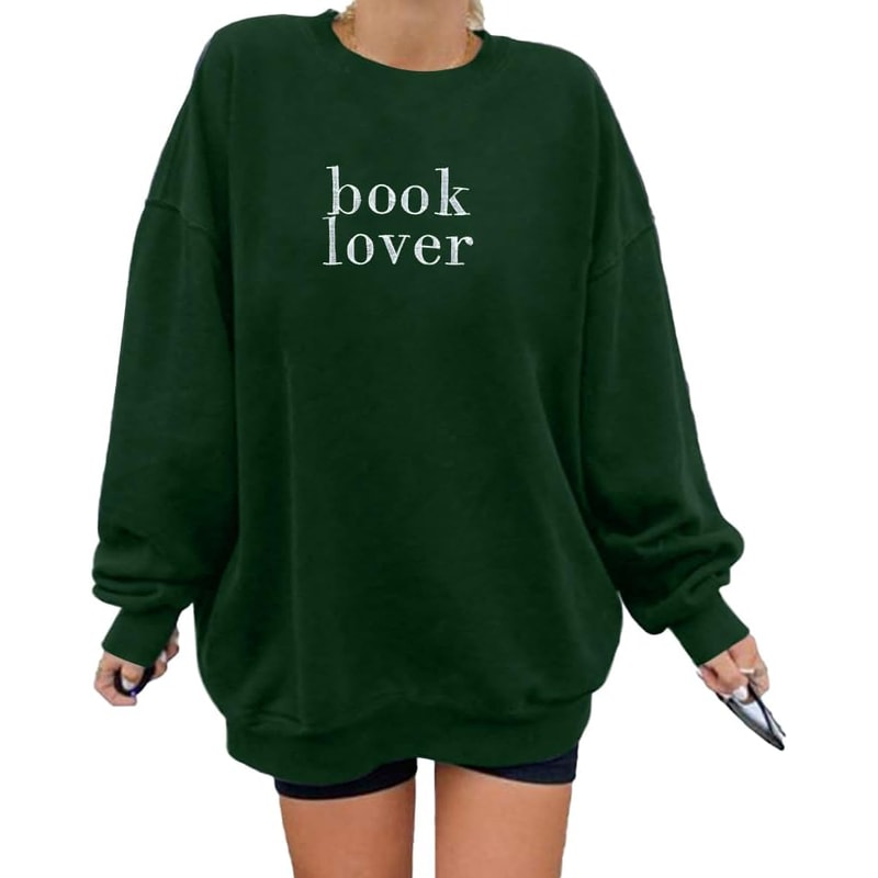 Book Lover Embroidered Sweatshirt Women Funny Reading Book Long Sleeve Shirt Casual Teacher Pullover Tops.jpg