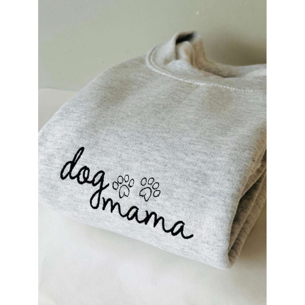 Dog Mama Embroidered Sweatshirt 2D Crewneck Sweatshirt For Men And Women.jpg