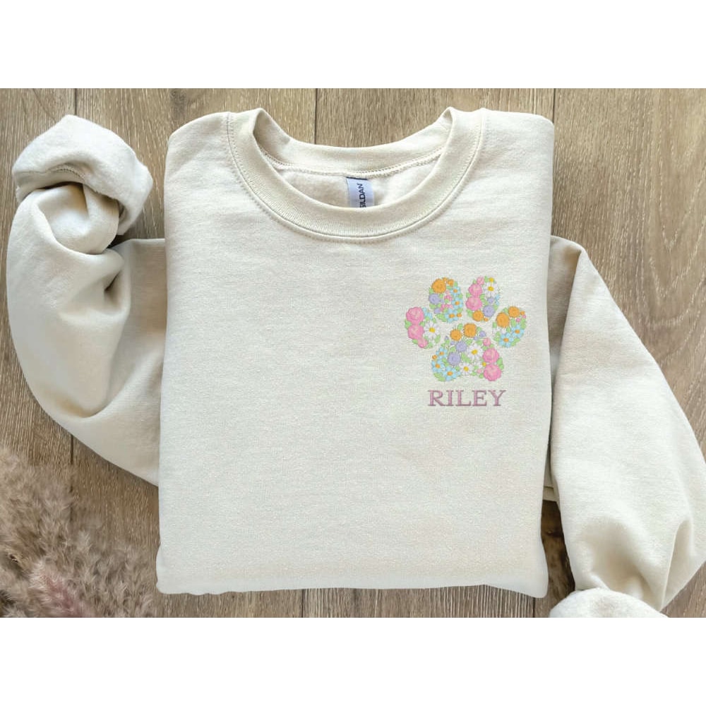 Dog Mom Embroidered Sweatshirt, Custom Dog Sweatshirt For Men And Women.jpg